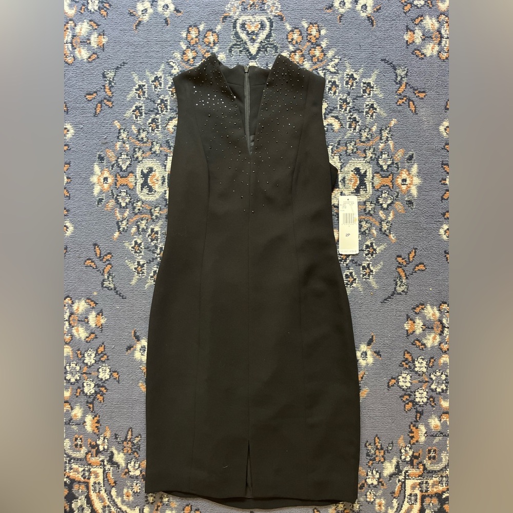 Jones New York Black Studded Mini Dress